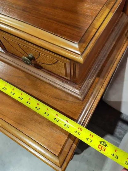 Vintage Wooden Vanity with Mirror