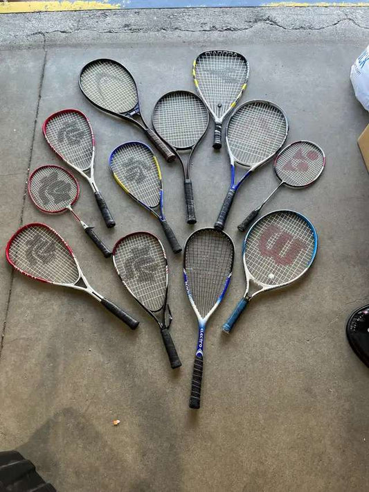 Mixed Collection of sports Rackets