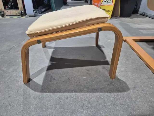 IKEA Poang Chair and Ottoman