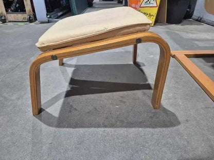 IKEA Poang Chair and Ottoman