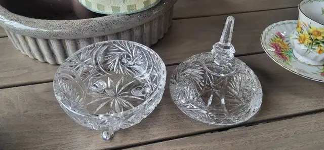 Crystal Candy Dish with Lid