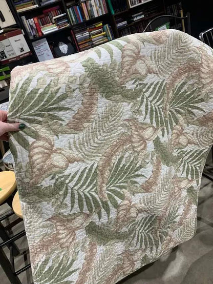 Floral Quilted Throw Blanket