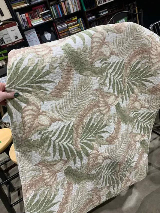 Floral Quilted Throw Blanket