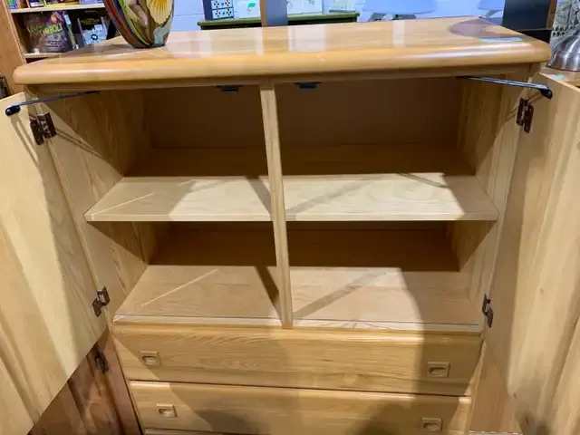 Oak Dresser with Cabinet