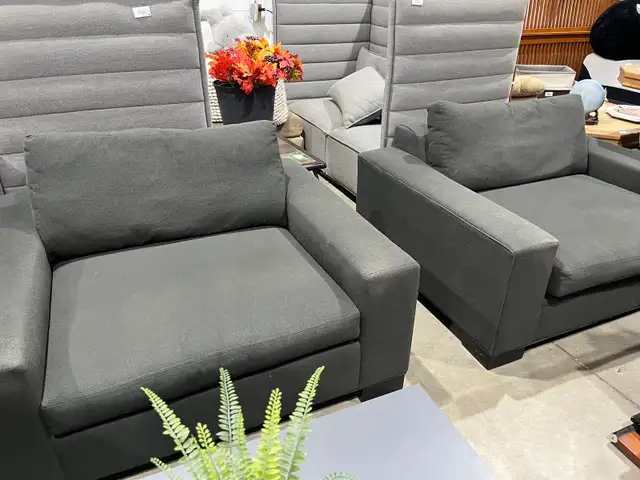 Modern Grey Armchair - 2 available