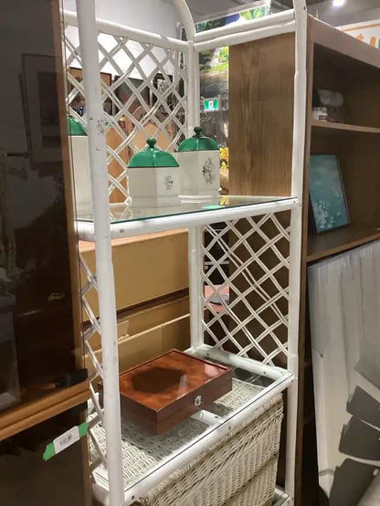 Wicker Shelving Unit