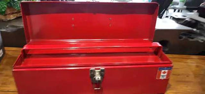 Mastercraft Metal Tool Box Red
