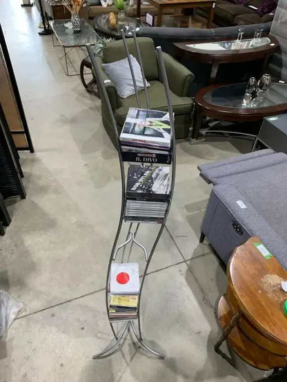 5ft 2000s Wobbly Metal CD Tower