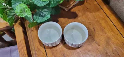 Japanese Porcelain Tea Cups - Set of 2
