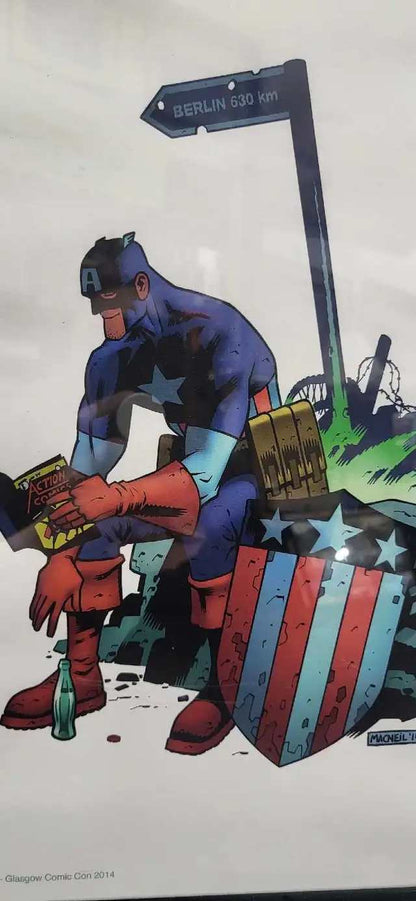 Captain America Glasgow Comic Con 2014 Print