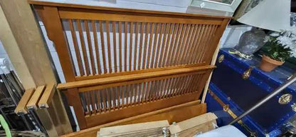 Solid Wood Queen Bed Frame - Mission Style