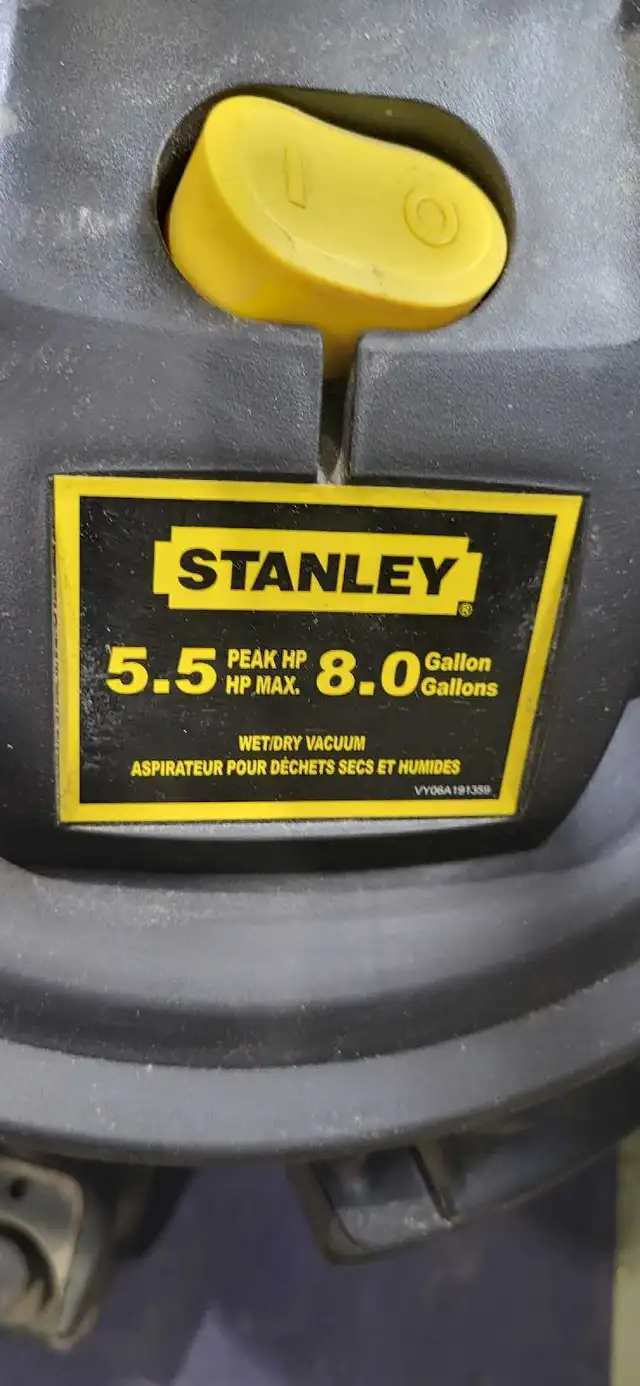 Stanley Wet/Dry Vacuum - Power Tested