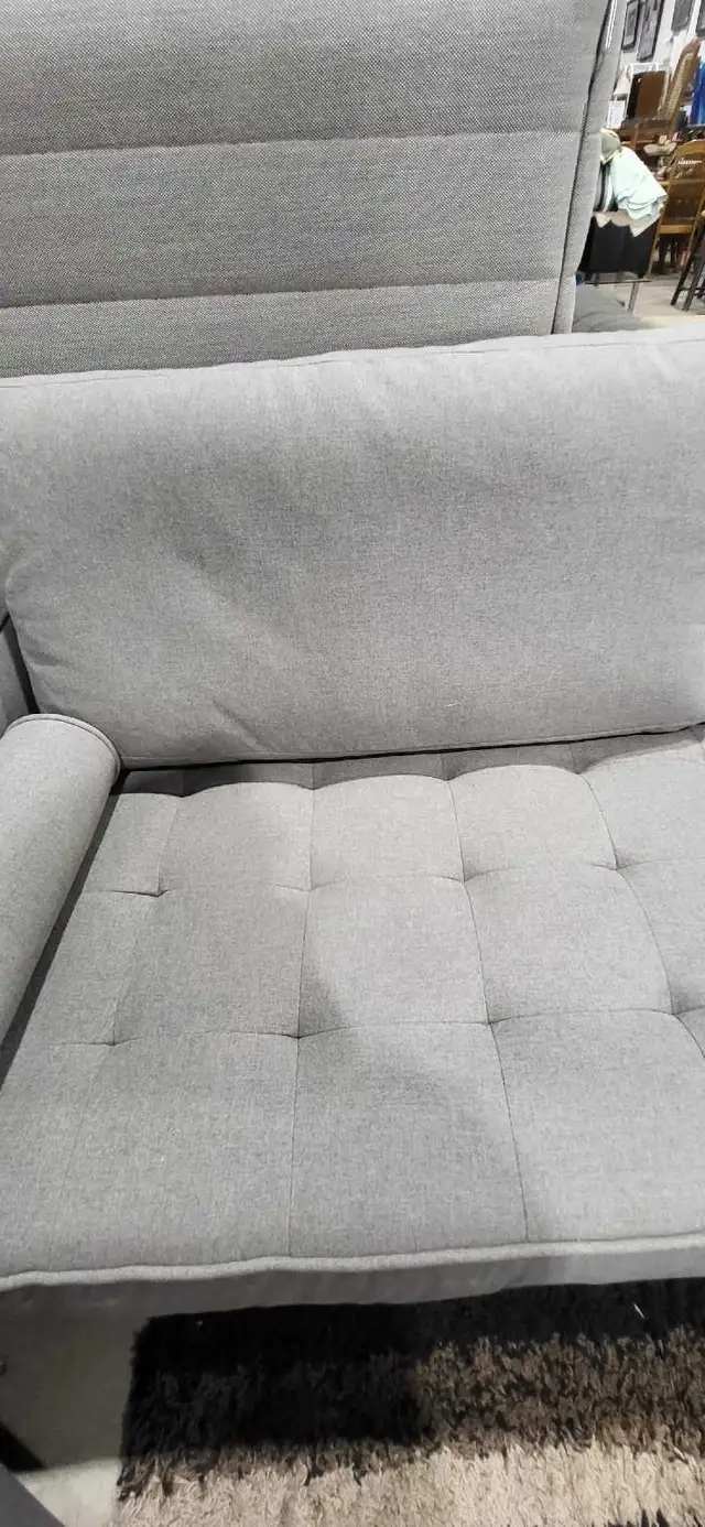 Grey Sofa Mid-Century Modern