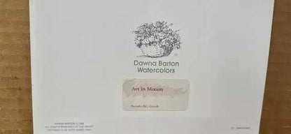 Dawna Barton Watercolor Framed Art 13x11