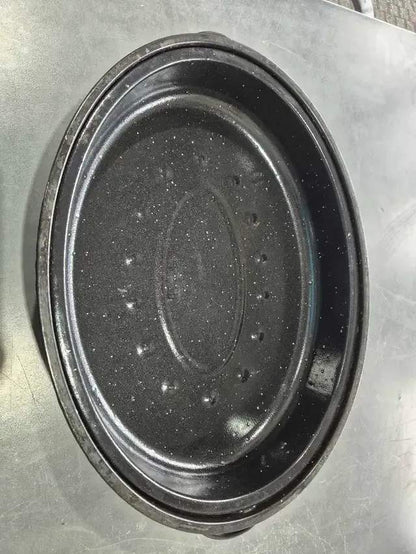 JY Cookment Granite-Enamel Roaster Pan 19" with Lid