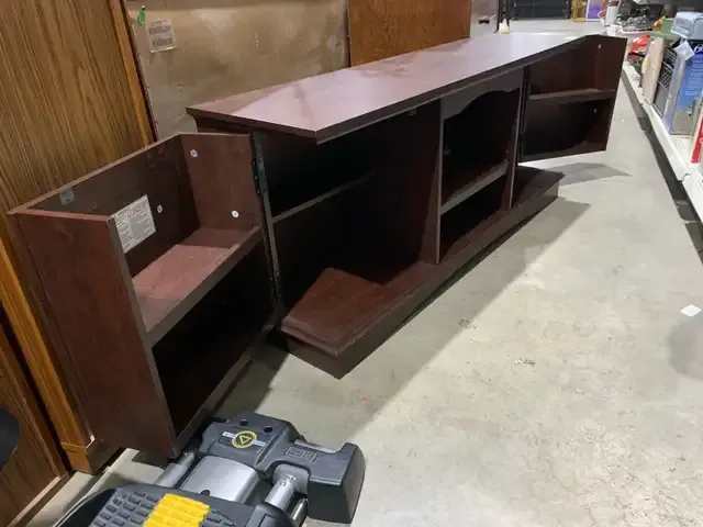 Media Console Table with Butterfly Doors