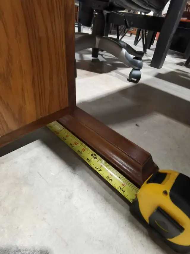 Trifold Wooden Tabletop Mirror