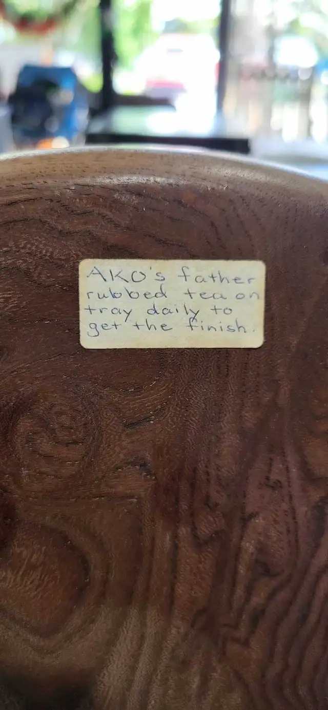 Handcrafted Wooden Tray Tea Stain
