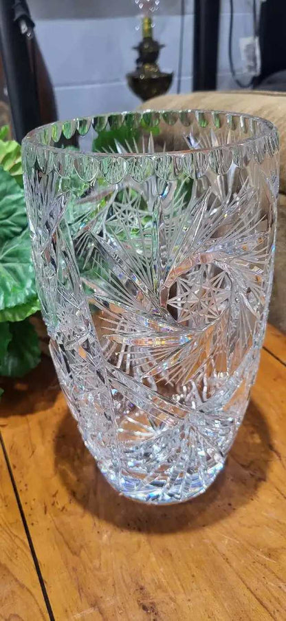 Lead Crystal Vase Large