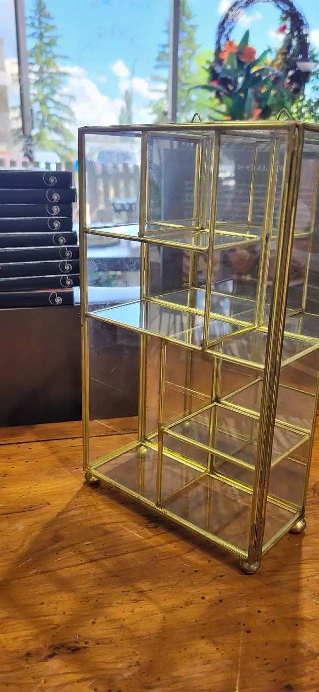 Brass and Glass Display Case