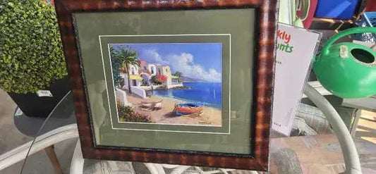 Castillo Framed Coastal Painting