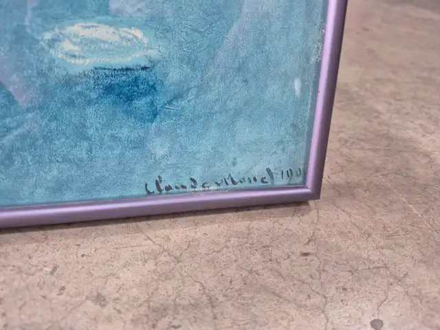 14"x14" Claude Monet Water Lilies at Giverny Framed Print