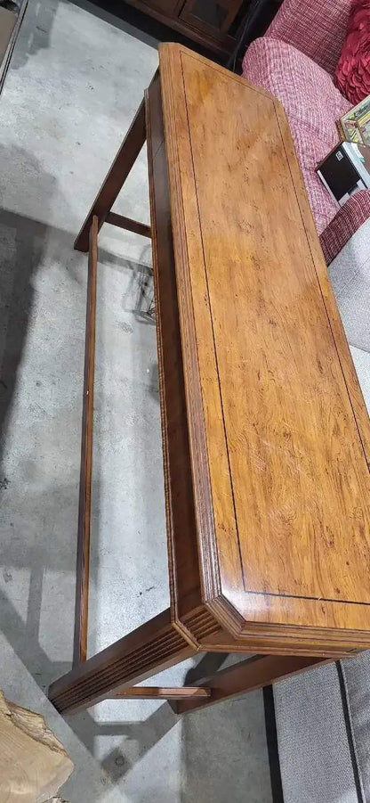 Vintage Oak Drexel Console Table 15x56x72