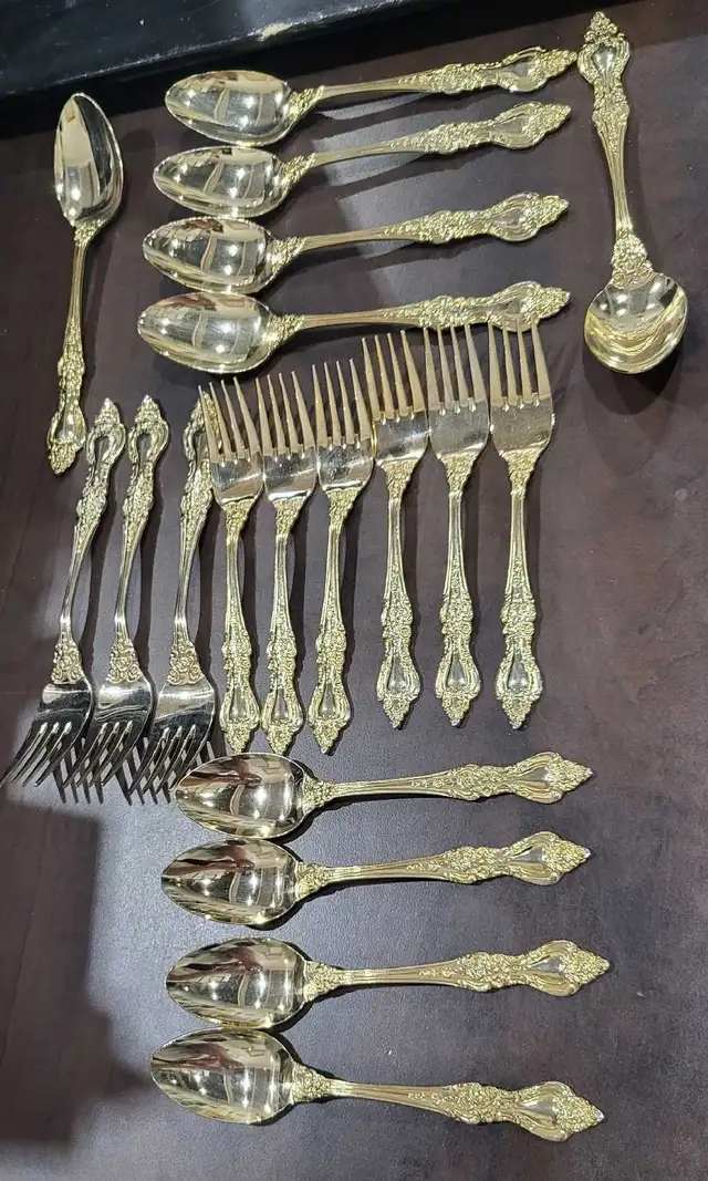 24k Gold Plated Flatware - Northcraft - 19 Available
