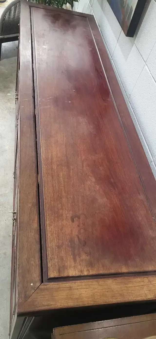 Chinese Longevity Symbol Rosewood Wood Credenza