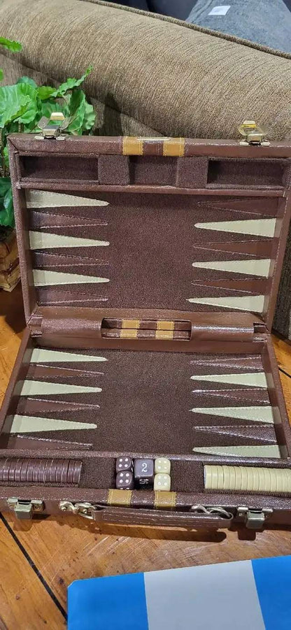 Vintage Mr. Backgammon Game Set