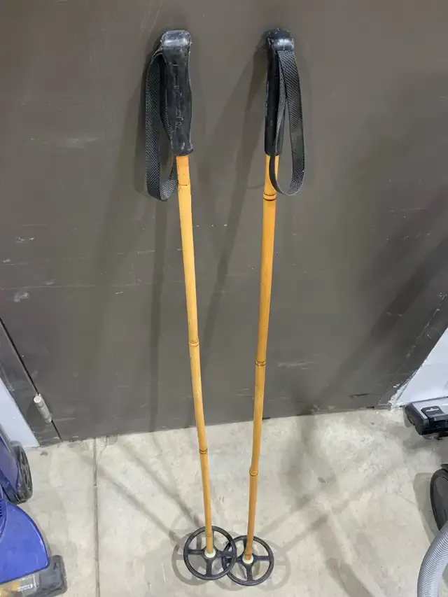 49" Vintage Bamboo Ski Poles