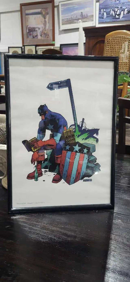 Captain America Glasgow Comic Con 2014 Print