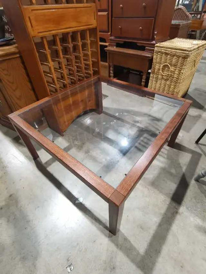 Wood and Glass top Coffee Table