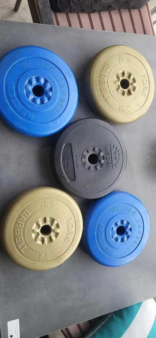 Weider and York Weight Plates - 5 Available