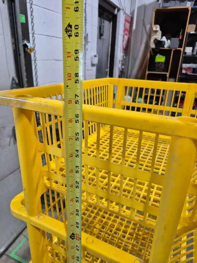 Yellow Plastic Utility Storage Shelf