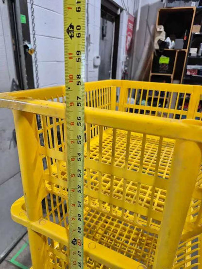 Yellow Plastic Utility Storage Shelf