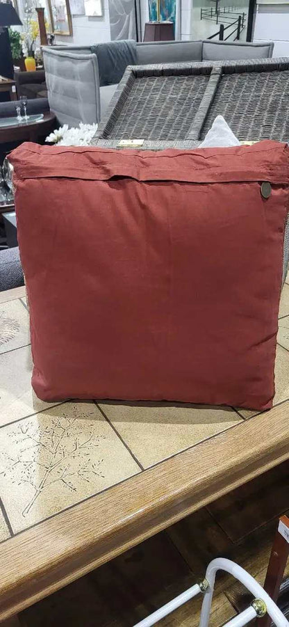 Pier 1 Red Woven Accent Pillow