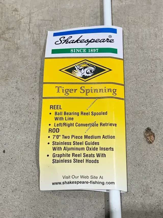 Shakespeare Tiger Spinning Rod -5 available