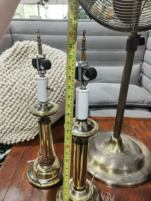 Brass Table Lamps - tested - 2 available