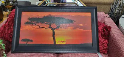 African Sunset Framed Wall Art