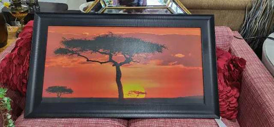 African Sunset Framed Wall Art