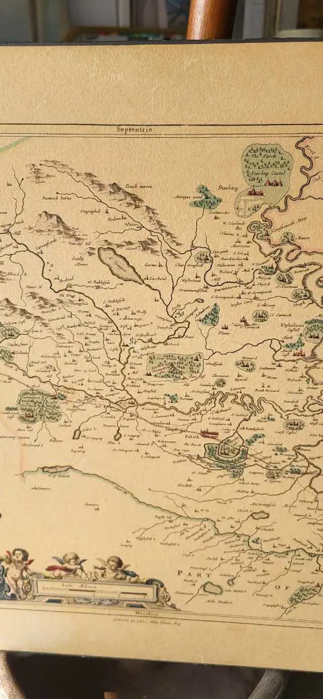 Vintage Sterlinensis Prefectvra Map Print