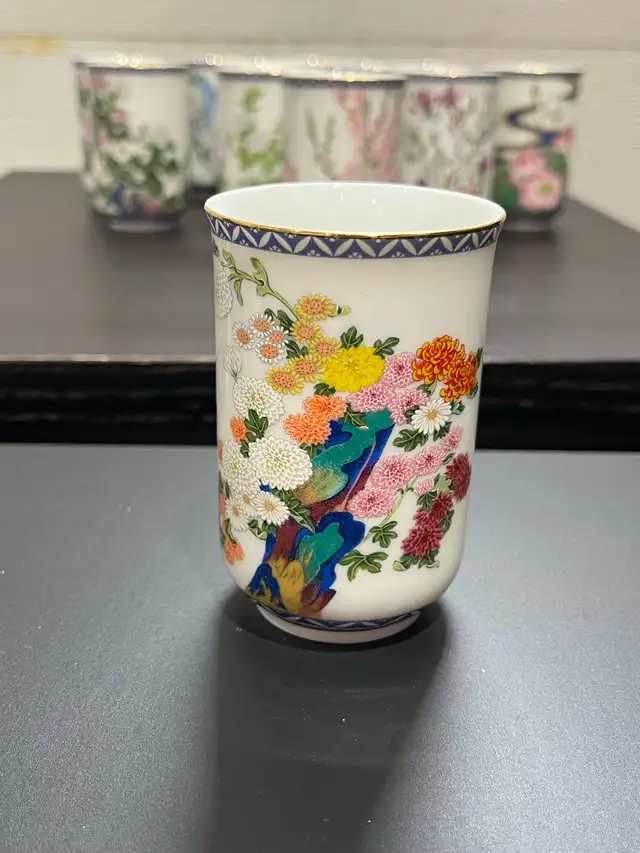 Vintage Floral Sake Cups