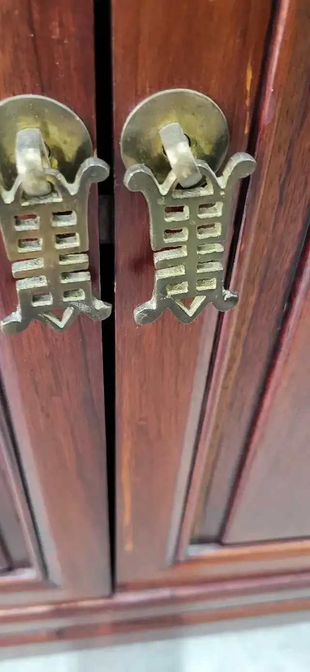 Chinese Longevity Symbol Rosewood Wood Credenza