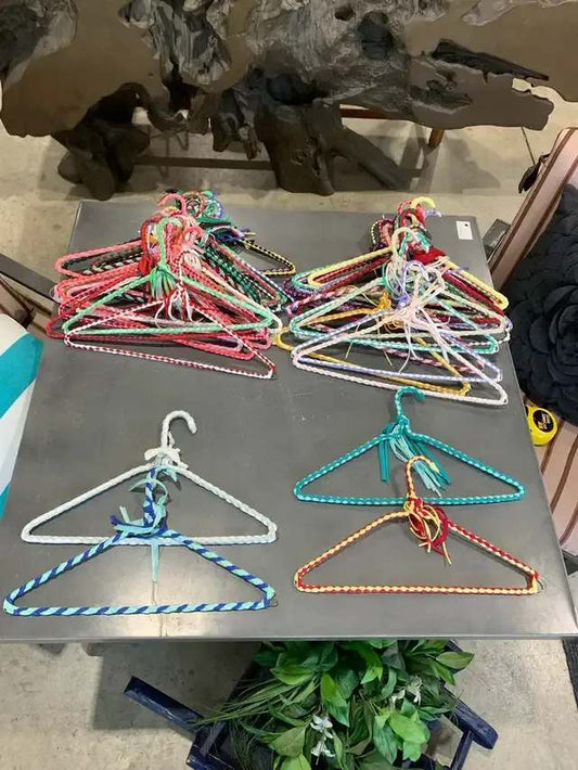Braided Fabric Clothes Hangers 2 sets of 20