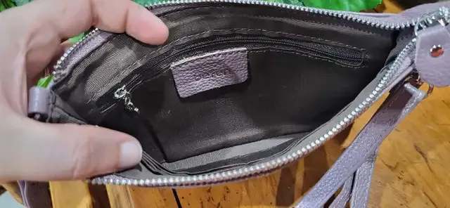 Befen Leather Crossbody Clutch Bag Lavender