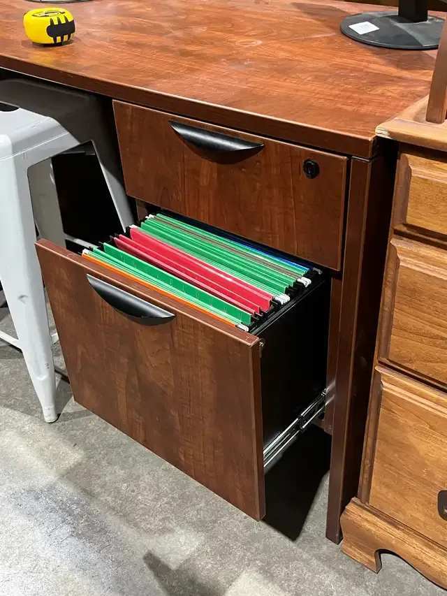 Office Desk with a filing drawer and lockable top drawer