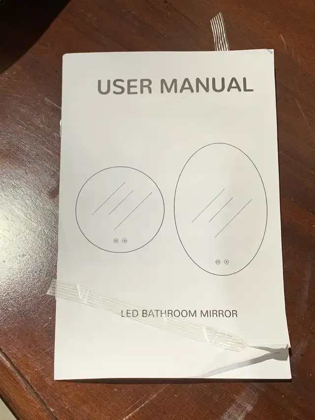 36” LED Bathroom Mirror with Defogger and Light