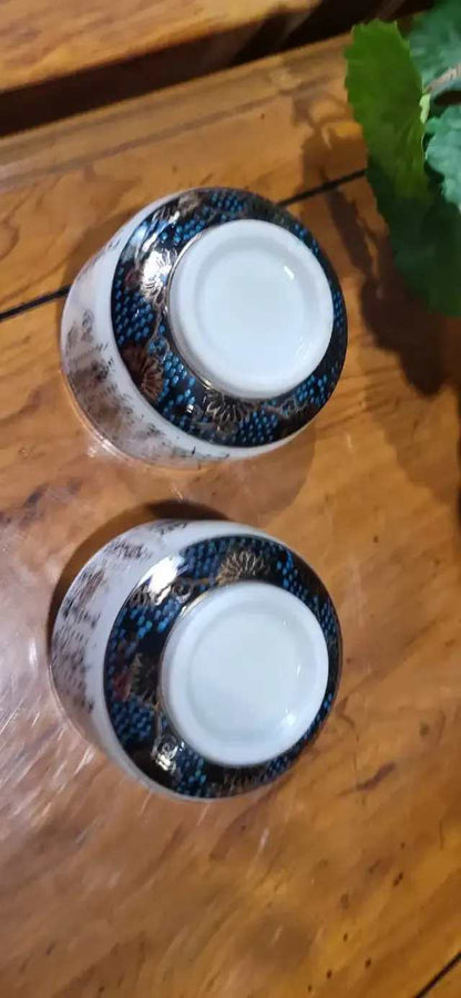 Japanese Porcelain Tea Cups - Set of 2