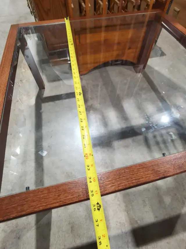 Wood and Glass top Coffee Table